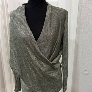 STATE Metallic Knit Top
